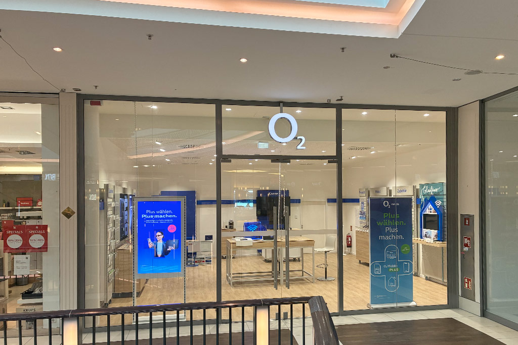 O2-Store im Erdgeschoss